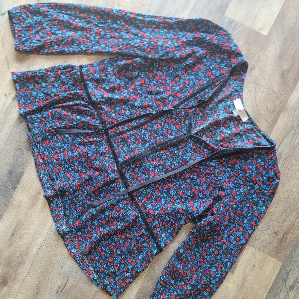 LOFT womens tunic, floral, large